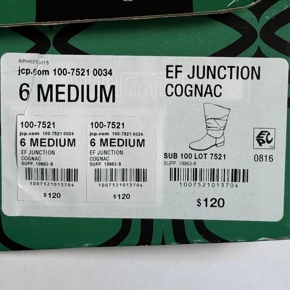 East Fifth Junction Cognac Boots - Size 6M - Brand New - Picture 8 of 10